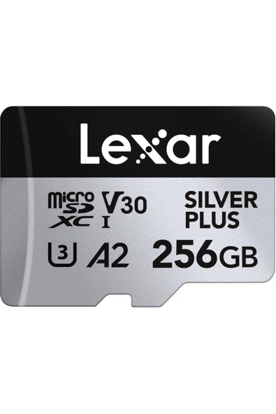 Lexar 256GB Silver Plus 205mb 4K V30 UHSI Micro SD Hafıza Kartı - Resim 7