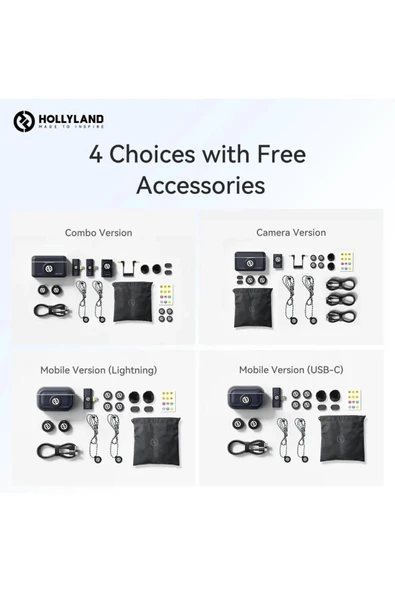 HollyLand Lark M2 Combo Kablosuz Mikrofon Seti - Resim 5