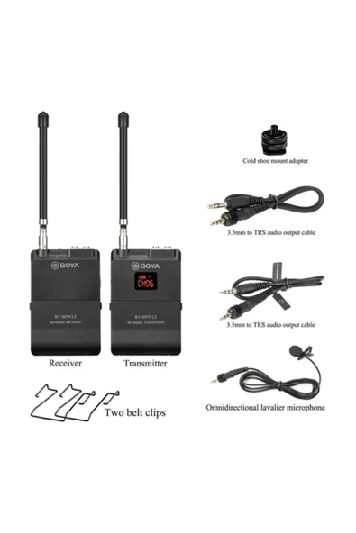 BOYA By-wfm12 Vhf Profesyonel Wireless Mikrofon - 8