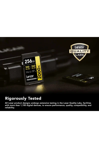 Lexar 256GB Lexar® Professional 2000x SDXC™ UHS-II cards, - LSD2000256G-BNNNG - 7