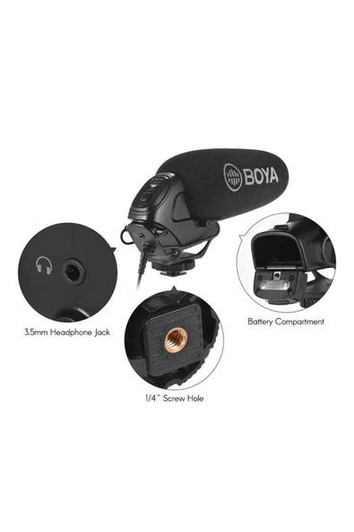 BOYA By-bm3030 Condenser Shotgun Mikrofon - Resim 6