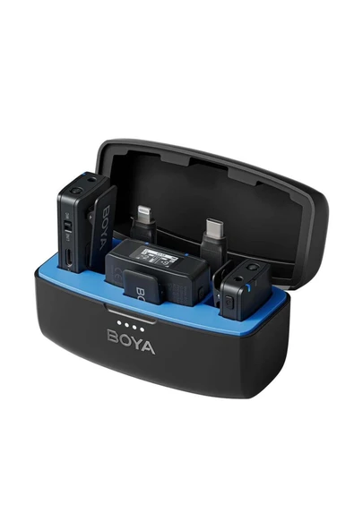 BOYA Mic All-in-one Kablosuz Ikili Yaka Mikrofonu 8gb Depolama ürün görseli