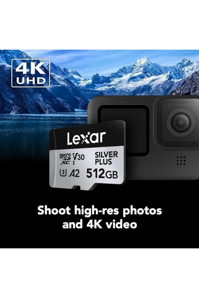 Lexar Professional 512gb 205 Mb/s Silver Plus Microsd Hafıza Kartı - Resim 6