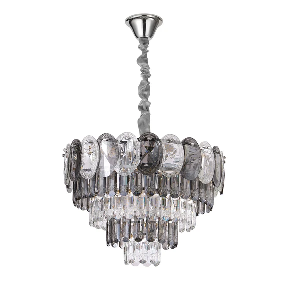 Sento 50'Lik Krom Yuvarlak Kristalli Avize ürün görseli 1