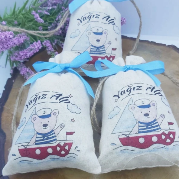 Kişiye Özel Lavanta Kesesi Bebek Hediyesi, Bebek Mevlüt (30 Adet) - Resim 2