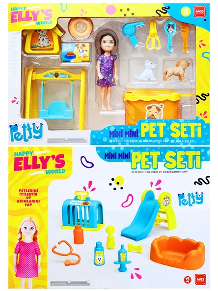 Elly'nin Dünyası Pet Oyun Seti Evcil Hayvanlar Oyuncak