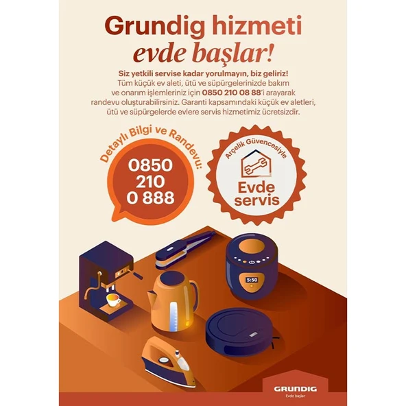 Grundig SI 8050 3000 W Buharlı Ütü - 5