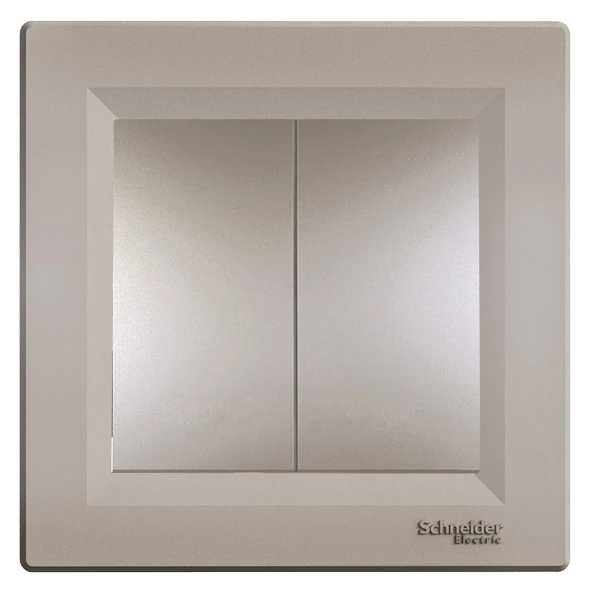 Schneider Asfora Plus Bronz İkili Anahtar Komütatör Çerçeveli - EPH0300169 ürün görseli
