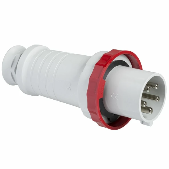 Schneider 5X63A Düz Seyyar Erkek Fiş IP 67 Trifaze 380 Volt 81383