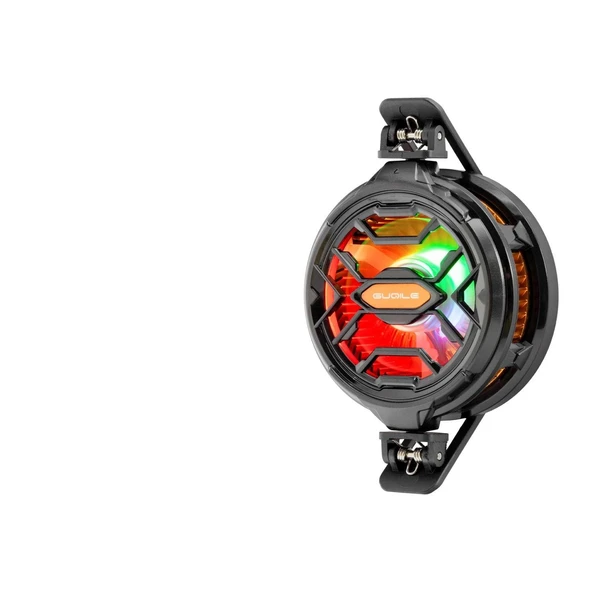 Telefon Buz Soğutucu Fan Mıknatıs Ve Klips Rgb Siyah HDX4382