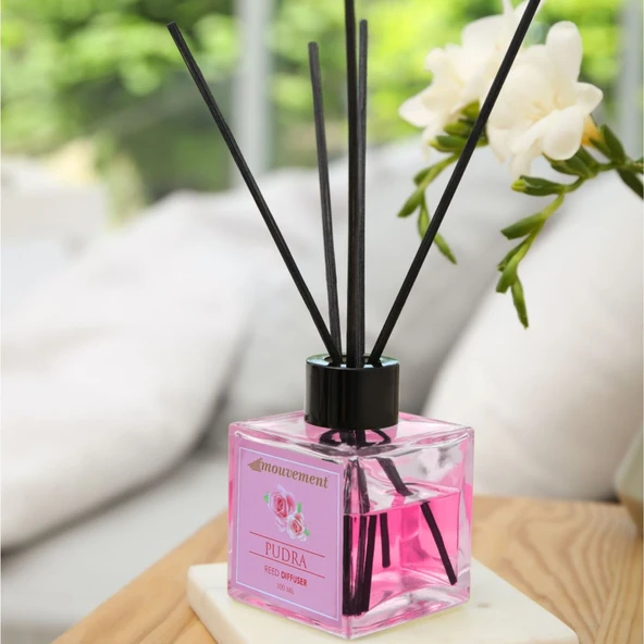 MOUVEMENT Soft Pudra 100 ml Bambu Çubuklu Oda Kokusu Evinize Temiz Ve Sıcak Bir Atmosfer Yaratın - 2