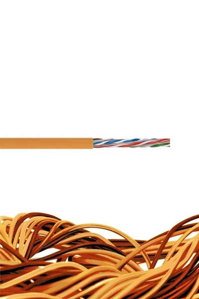 Reçber SL400 U23 LSZH Cat 6 U/UTP 4x2x23 AWG Turuncu Kablo 506076 (1 metre) ürün görseli 1