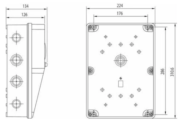 Schneider 220x300 Boş Kombinasyon Kutusu IP54 3477-758-0600 - Resim 2