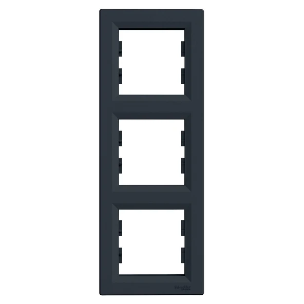 Schneider Asfora Plus Antrasit Üçlü Dikey Çerçeve - EPH5810371 - 1