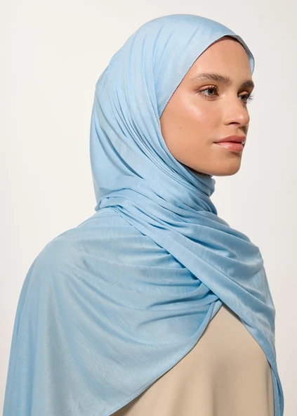 Rabia Z - Bebe Mavi Jarsey Şal - 4