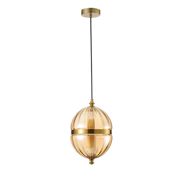 Apliqa Dolly 6 Watt 3000K Ledli Bal Camlı Tekli Sarkıt Led Avize - Resim 2