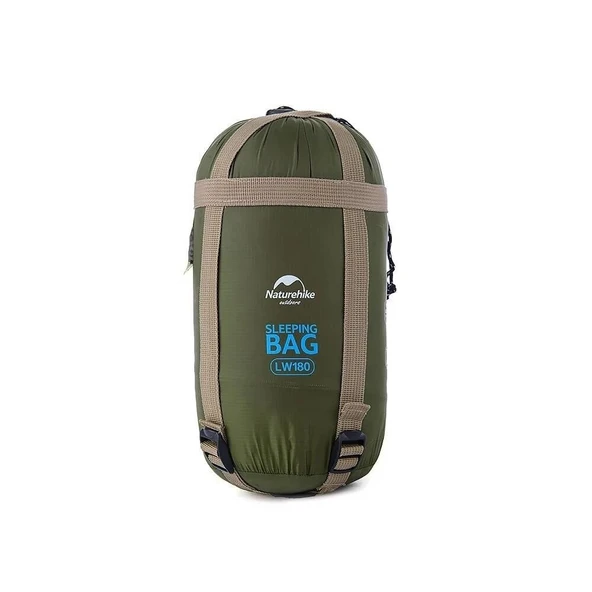 NATUREHIKE LW180 MİNİ UYKU TULUMU SOL FERMUAR XL BEDEN YEŞİL RENK - 3