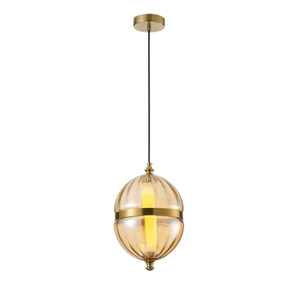 Apliqa Dolly 6 Watt 3000K Ledli Bal Camlı Tekli Sarkıt Led Avize - Resim 3