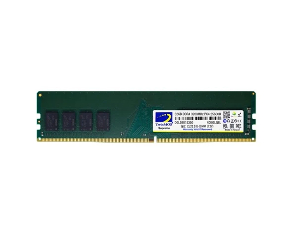 TWINMOS 32 GB DDR4 3200MHZ PC RAM MDD432GB3200DWO