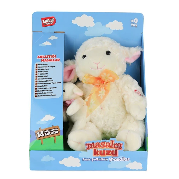 M-1117526-12 Türkçe Yavrulu Masal Anlatan Kuzu -Birliktoys - 1