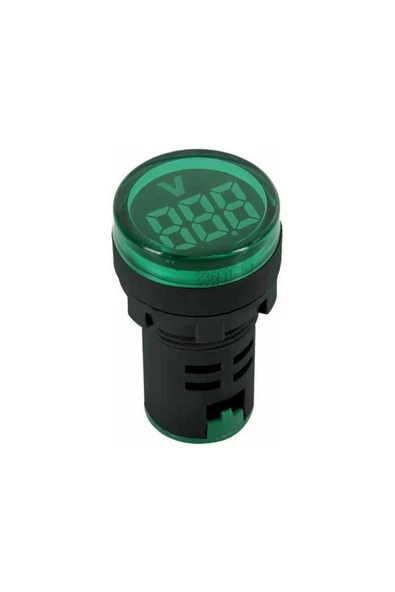 ISISO AD136-22DSV-Y 24-450V AC Voltmetre - Yeşil ürün görseli