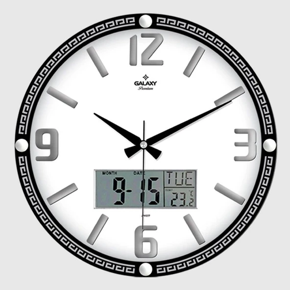 Galaxy T-710-G-2 Premium Kabartma Rakam Dijital Duvar Saati ürün görseli 1