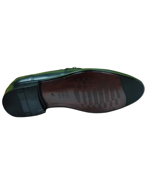 Nevzat Öge 0114-Neolit Erkek Siyah (40-44) Deri Klasik Ayakkabı - 4