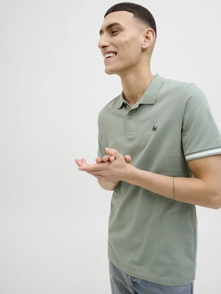 JACK JONES Erkek Polo Yaka Tişört 12270084 - Resim 6