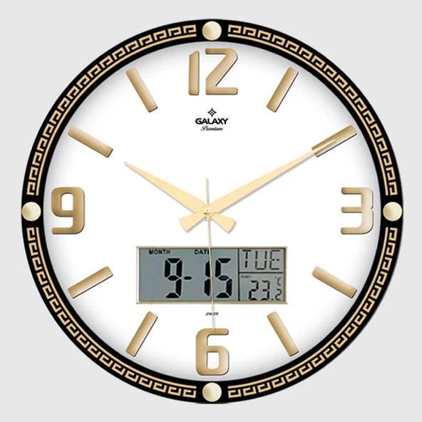 Galaxy T-710-A-2 Premium Kabartma Rakam Dijital Duvar Saati ürün görseli 1