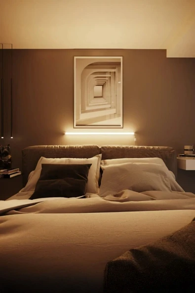 Voxify 1 Metre Ambiyans Aydınlatma Loş Işık Tak Çalıştır Adaptörlü Oda Aydınlatma Led Stick Aplik ürün görseli