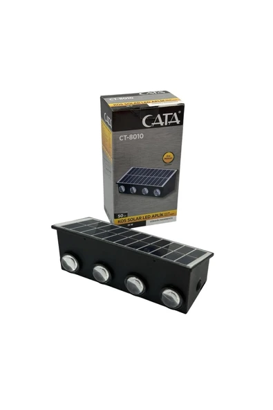 Cata Ct-8010 Kos Solar Led Aplik Gün Işığı 50lm 20w Güneş Enerjili Ev/bahçe/ofis Duvar Şarjlı Dış Ce - Resim 4