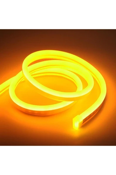 Amber Neon Hortum Esnek Led 12 V 5 Metre