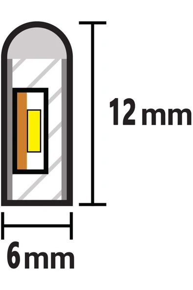 ECONA 12v Kırmızı Neon Led 5 Metre Prize Tak Çalıştır Esnek Neon Led Aydınlatma Neon Şerit Led - 6