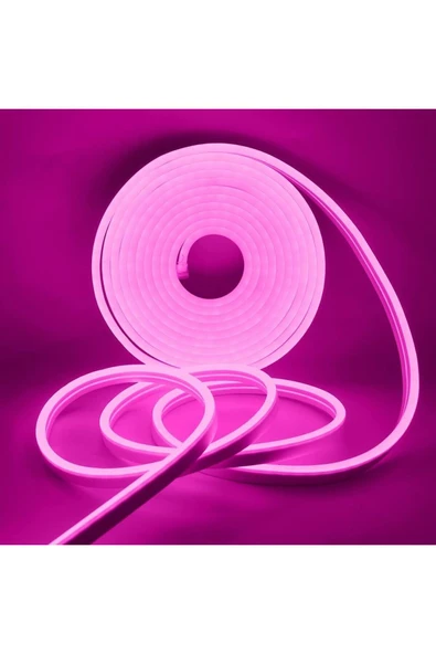 ECONA NEON LED PEMBE RENK 12 VOLT 5 METRE - 4