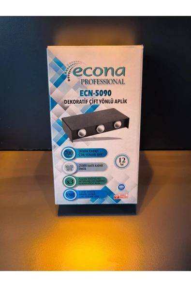 ECONA ÇİFT YÖNLÜ DEKORATİF DUVAR APLİK 12WATT AMBER RENK - 5