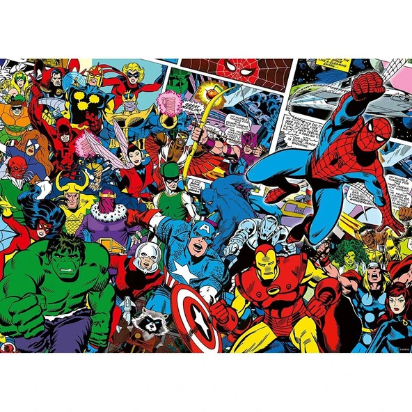 12000510 Challenge Marvel 1000 parça Ravensburger Puzzle - 2
