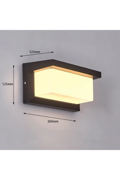 ECONA Full Reyon 18w Led Duvar Aplik Dış Mekan Günışığı 3000k - 2