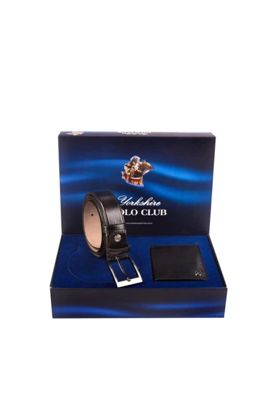 Polo Club 869 Deri Cüzdan Kemer 2'li Damatlık Çeyizlik Set Takım