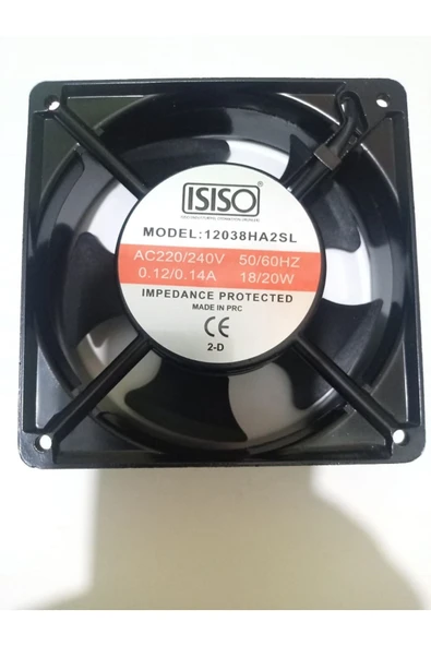 ISISO Isıso Devirli Aksial Metal Fan 12x12x38
