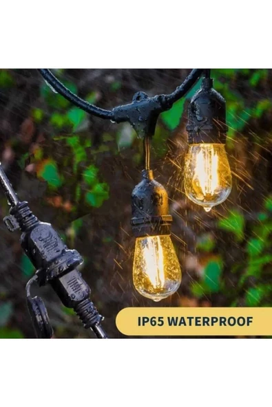 ECONA 10 Metre 20 Duylu Organizasyon Ve Bahçe Sıralı Zincir Aydınlatma Ampülsüz - 4