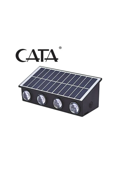 Cata Ct-8010 Kos Solar Led Aplik Gün Işığı 50lm 20w Güneş Enerjili Ev/bahçe/ofis Duvar Şarjlı Dış Ce ürün görseli