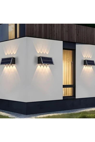 Cata Ct-8010 Kos Solar Led Aplik Gün Işığı 50lm 20w Güneş Enerjili Ev/bahçe/ofis Duvar Şarjlı Dış Ce - Resim 2