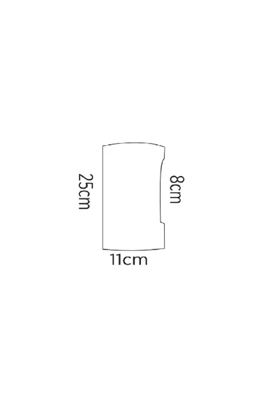ECONA ECN-5024 24W Oval Dekoratif Dış Mekan Aplik Günışığı - 3