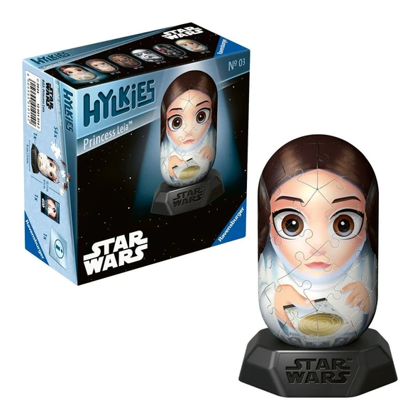 010142 Hylkies Star Wars - Prenses Leia 54 parça Puzzle - No:03 - Ravensburger - 1
