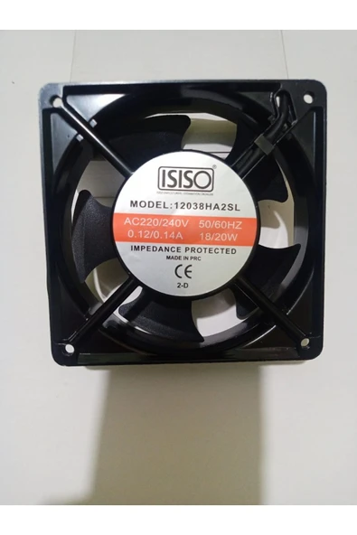ISISO Isıso Devirli Aksial Metal Fan 12x12x38 - 2