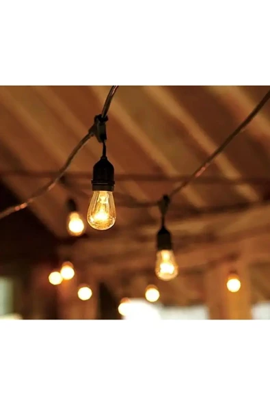 ECONA 10 Metre 20 Duylu Organizasyon Ve Bahçe Sıralı Zincir Aydınlatma Ampülsüz - 2