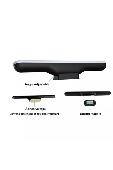 Cata Ton Ayarlı 3 Renk ,siyah Kasa Dokunmatik, 1800mah Şarjlı, Mıknatıslı, Masa,dolap, Vb Led Işık - 6
