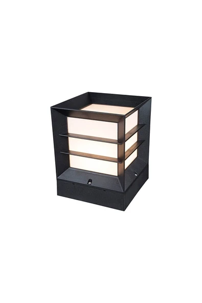 Kare Izgaralı Küp Dekoratif Bahçe Aydınlatma Armatürü - 4