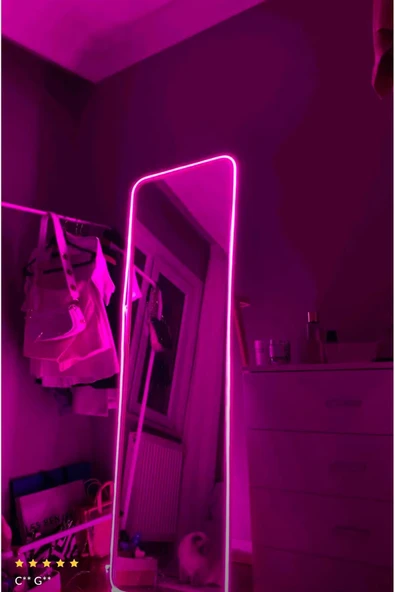 ECONA NEON LED PEMBE RENK 12 VOLT 5 METRE