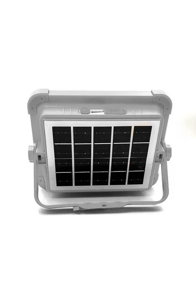 Cata Ct-4698 Güneşenerjili Solar 200w Watt Led Alkano Projektör Taşınabilir Sarı Beyaz Ve Çakar Işıklamba - Resim 2